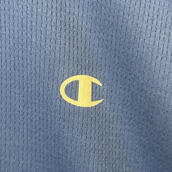Champion Muscle T-Shirt Sleeveless Sport Double Dry Blue Men's Size MGUC - Picture 5 of 9